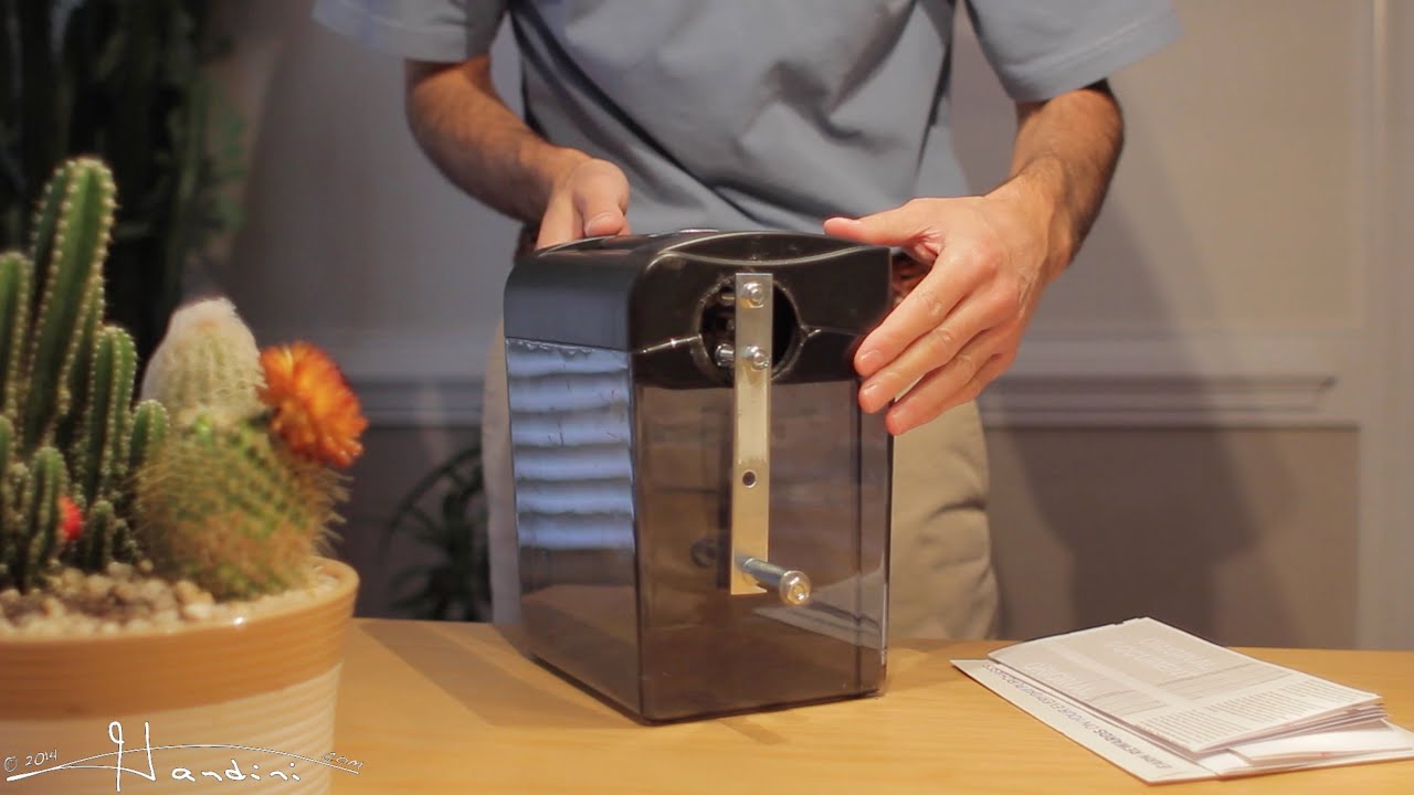 Homemade Hand Crank Paper Shredder