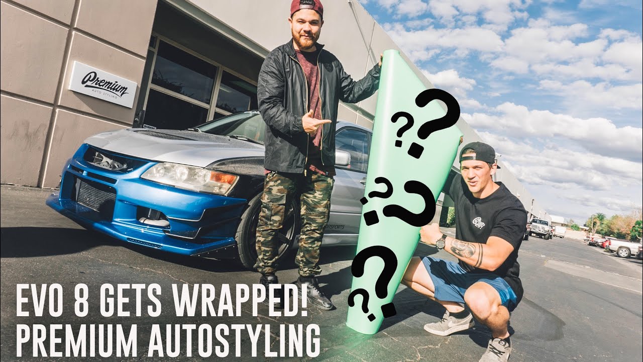 DROPPING THE EVO 8 OFF TO GET WRAPPED!