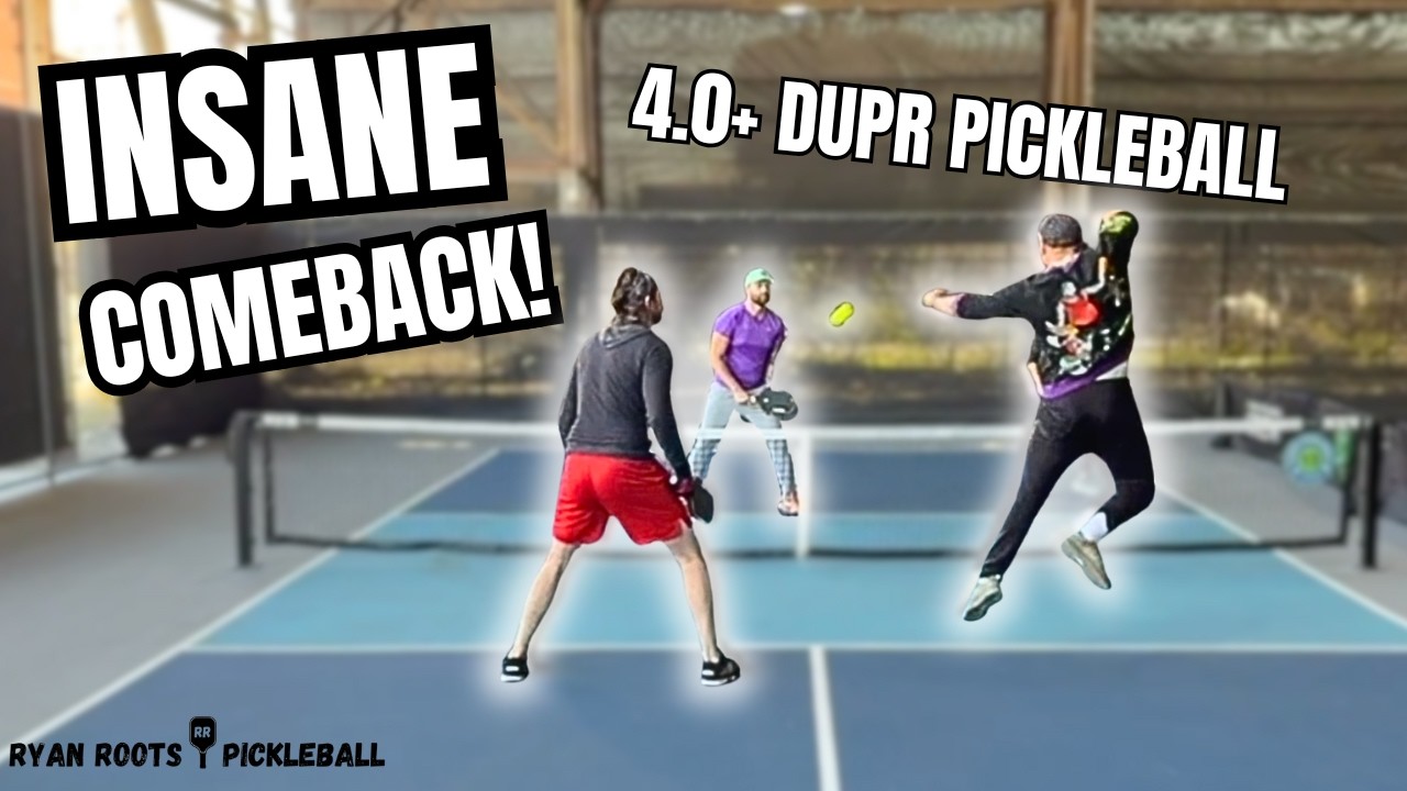 INSANE COMEBACK! 3 Games of 4.0+ DUPR Pickleball (Tampa Florida) Ryan Roots Pickleball