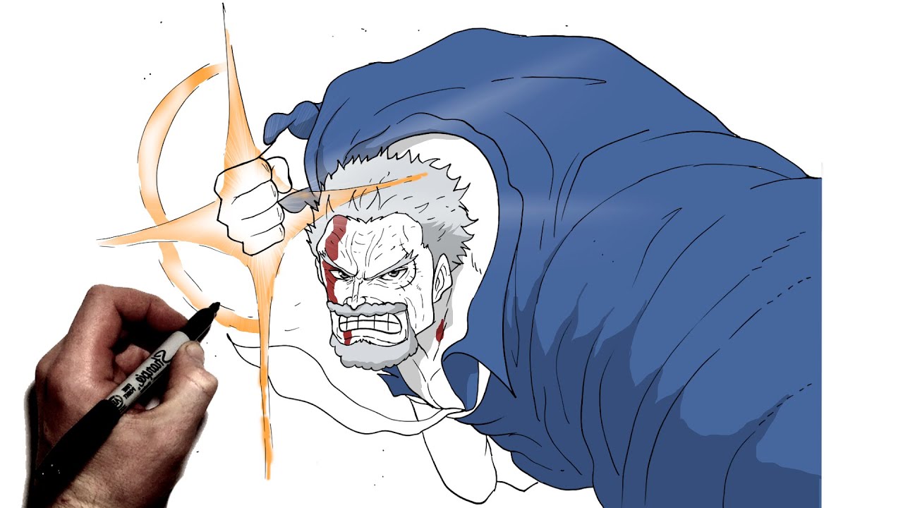 How To Draw Garp Galaxy Impact | Step By Step | One Piece