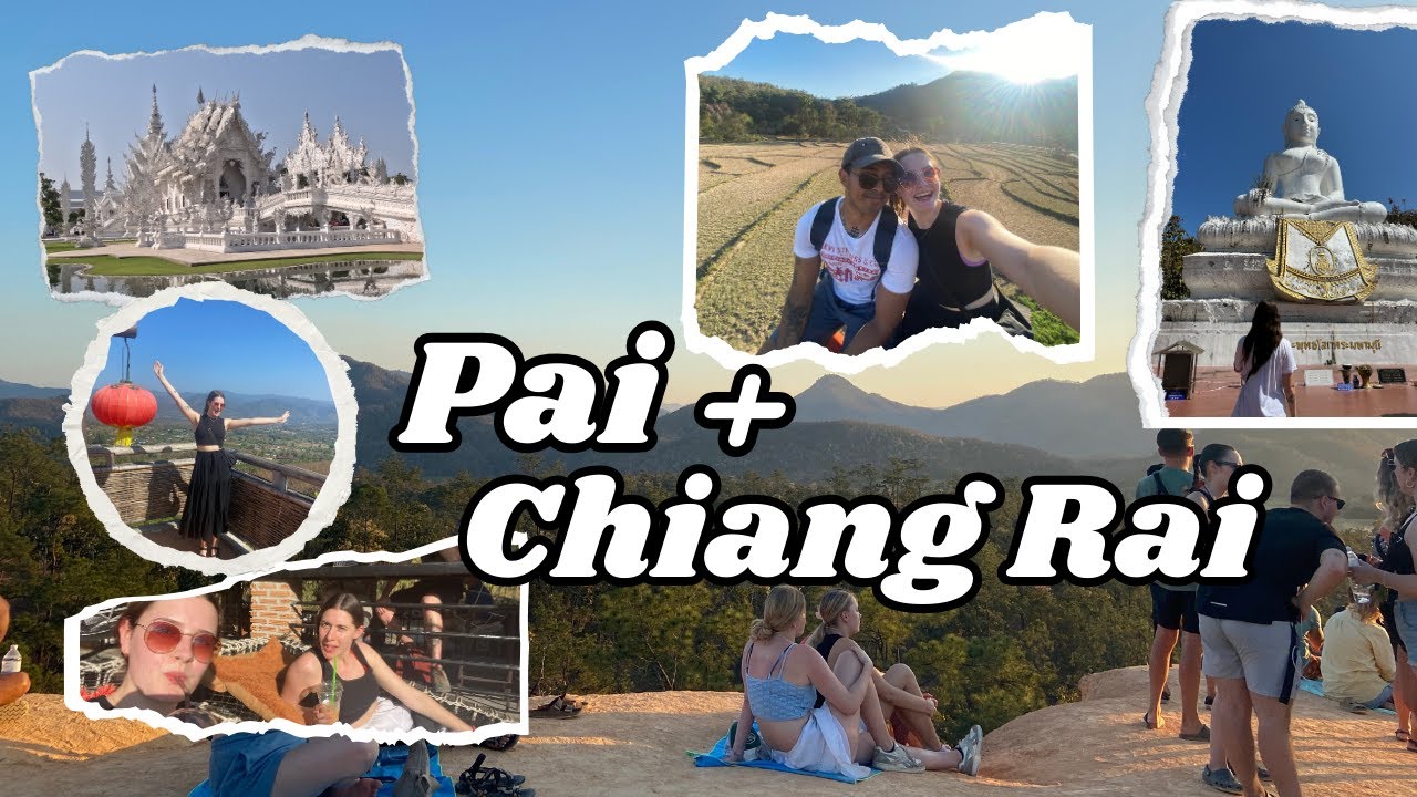 Exploring Northern Thailand! Pai + Chiang Rai vlog. Temple hopping, waterfalls + Grand Canyon sunset