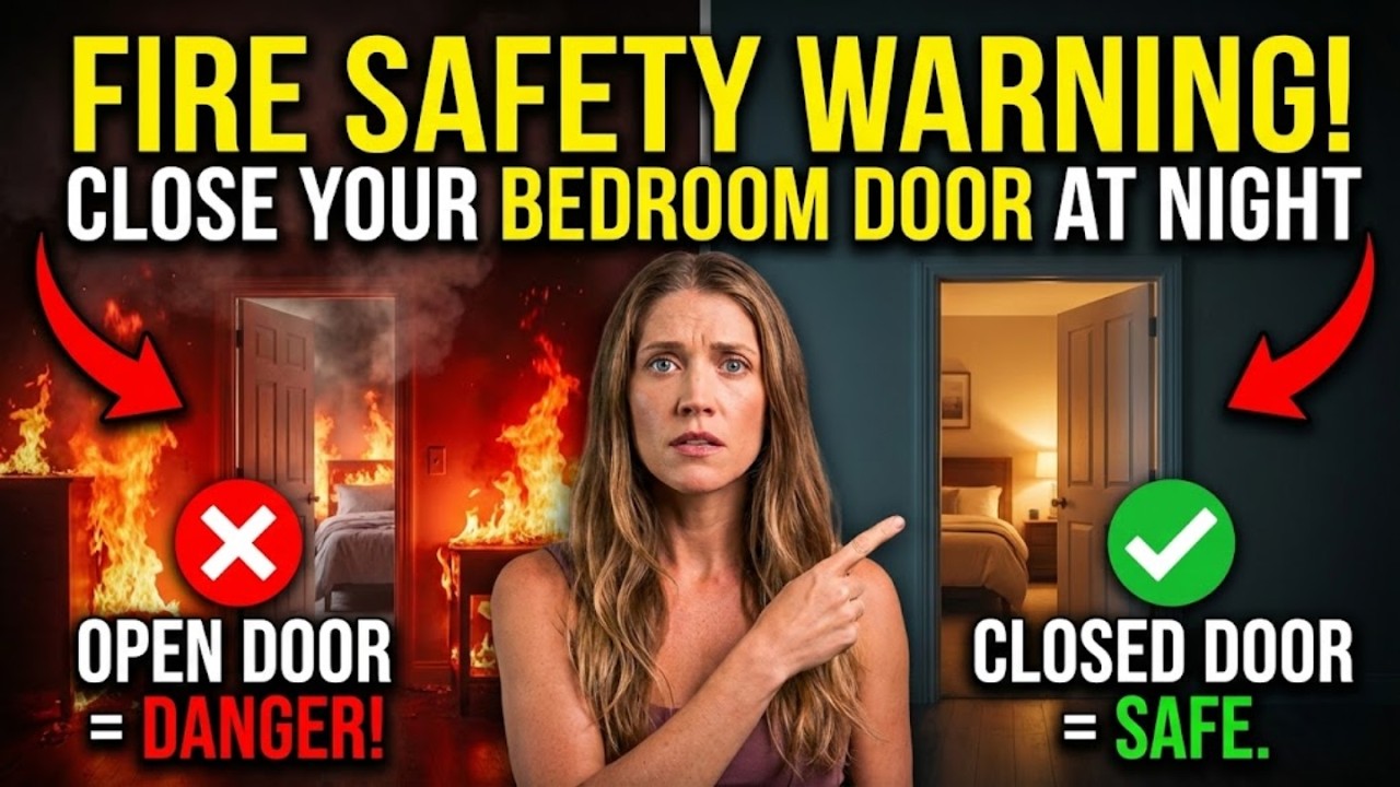 Fire Safety Warning: Why You Must Close Your Bedroom Door at Night