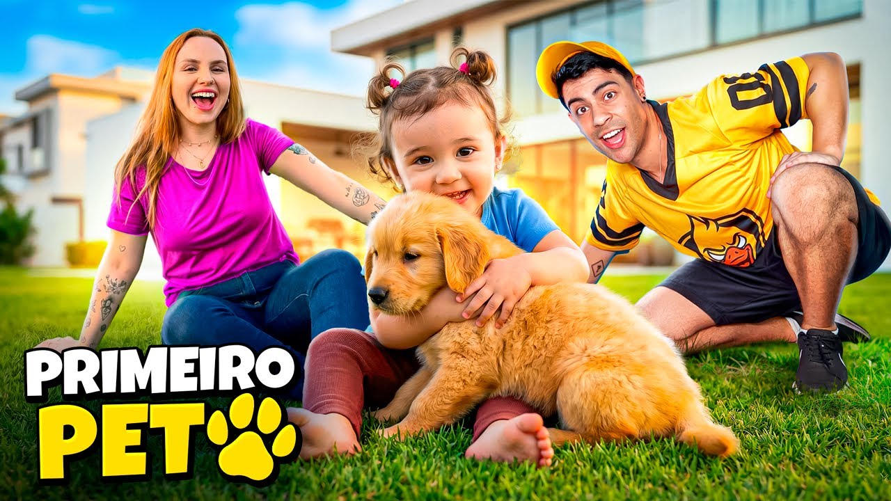 A LUARA GANHOU SEU PRIMEIRO PET *ela gostou?