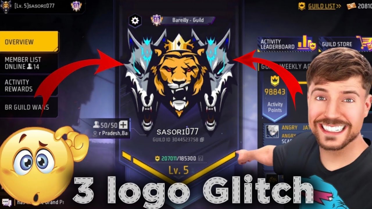 Free Fire 3 Logo Glitch Trick Kaise Kare new trick