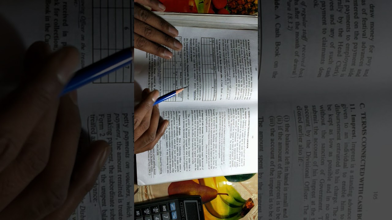 Cpwd cash book part 1 for AAo Exam