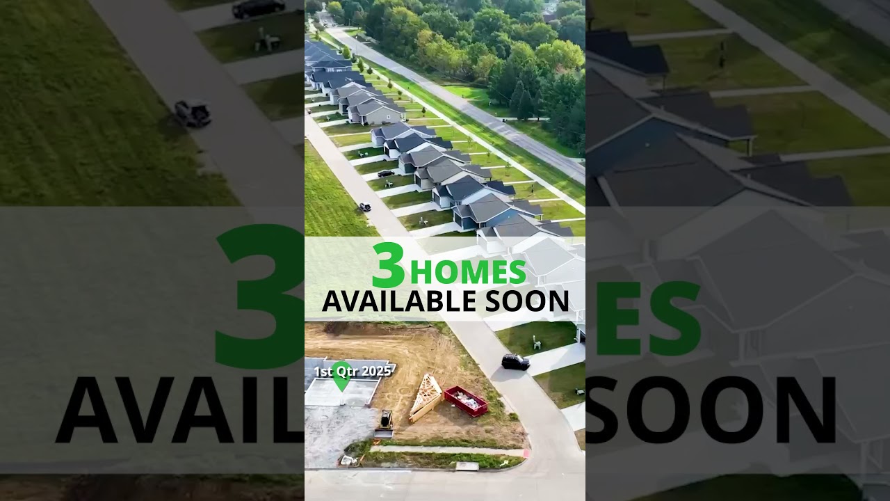 3 Homes & 3 Lots Remain! | West Side Estates | Iowa City