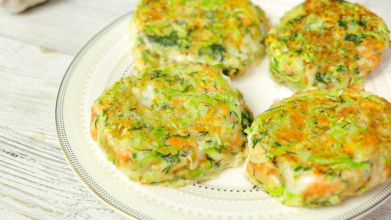 Нежные оладьи из кабачков без муки и других загустителей, легко и вкусно # 155