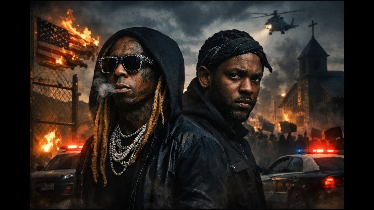 Lil wayne ft. Kendrick Lamar --- Marty's and Monsters (Lyrics video)