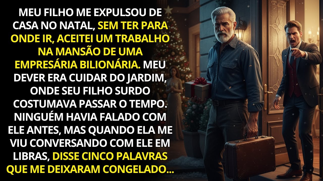 Meu filho me expulsou de casa no Natal… sem ter para onde ir, aceitei um emprego que mudou tudo.