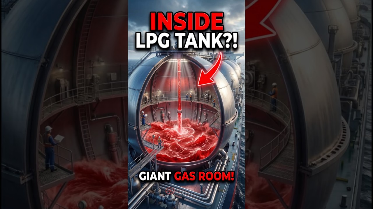 What&rsquo;s Inside an LPG Ship Tank? #shorts #ocean