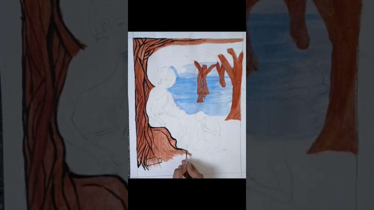 buddha painting 🖼 # creative anisha art 🎨 ✨️ 👌