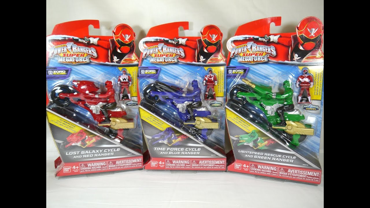 Review: Lost Galaxy, Lightspeed Rescue, & Time Force Cycles (Power Rangers Super Megaforce)