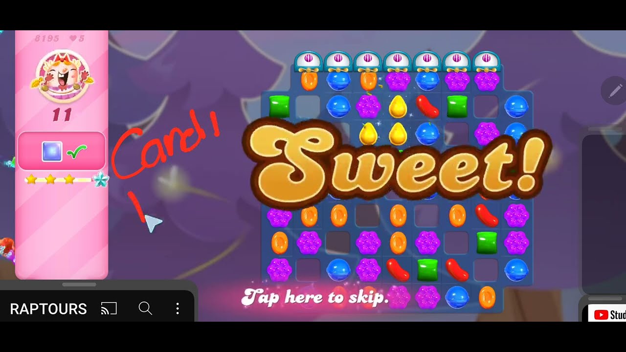 Candy Crush Saga Level 8195 Candilicious!