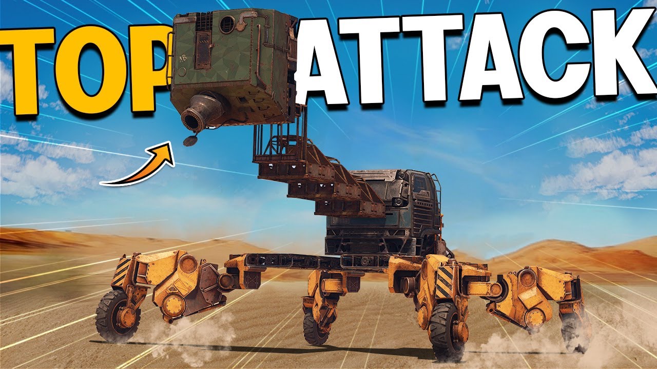 Я провел несколько экспериментов с тактикой атаки сверху вниз в Crossout.