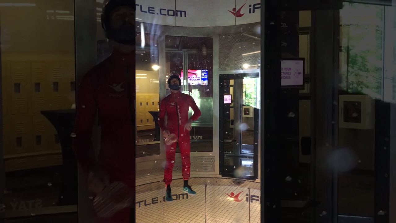 Water drops in a vertical wind tunnel