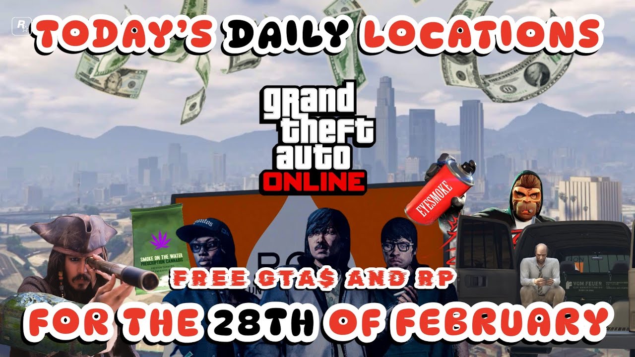 GTA: Online. • Today's Shipwreck, Gun Van, Street Dealers, LS Tags & Weed Bag locations. • Feb. 28th