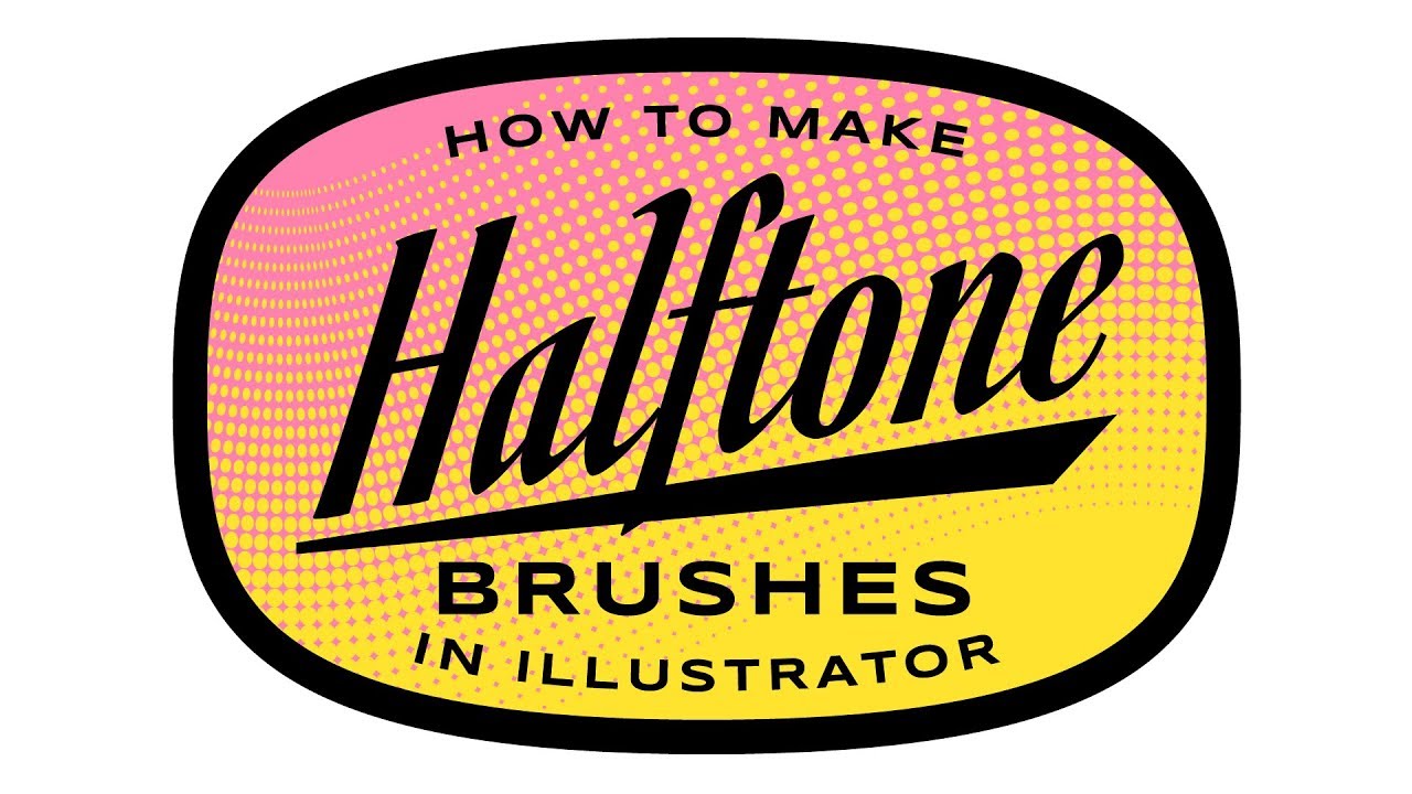 How to make Halftone BRUSHES in Illustrator