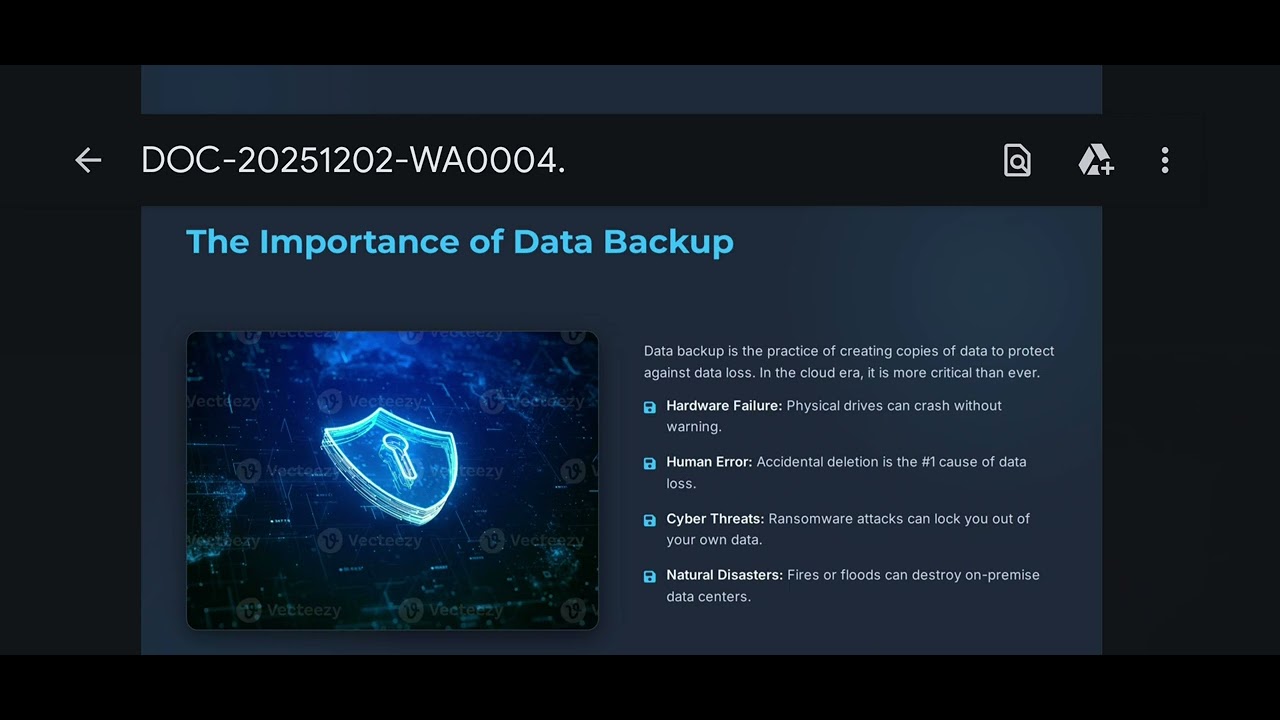 Cloud Computing : Cloud Storage & Data backup 