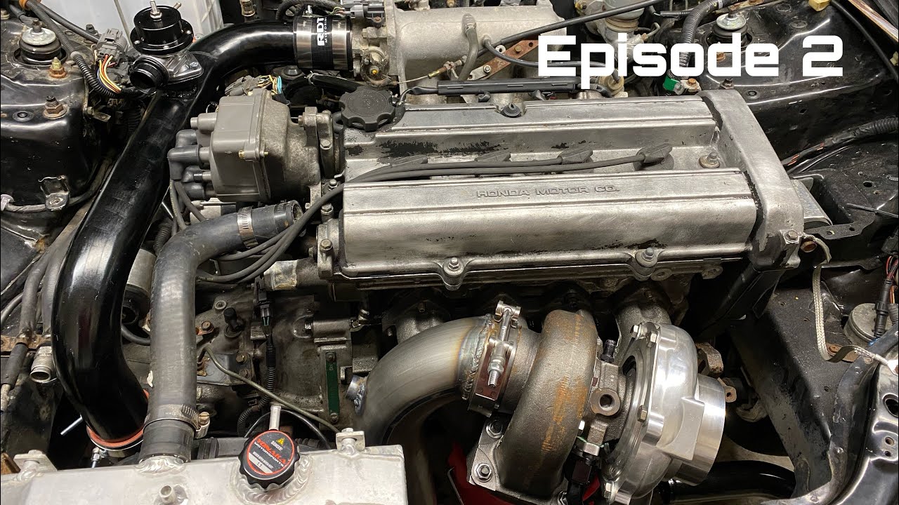 Stock JDM B18B + Turbo - Installing The Budget Turbo Kit