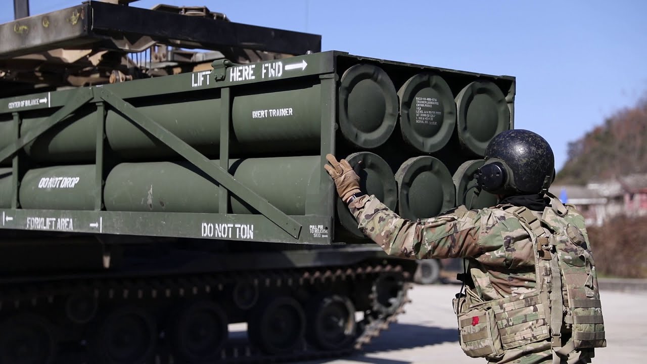 MLRS Live Fire- 210 Field Artillery BDE