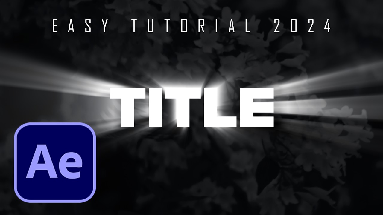 Create A Shining Text Glow Effect In AFTER EFFECTS | 2025 Tutorial