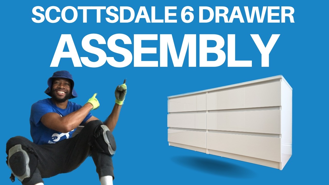 Tvilum Naia 6 Drawer Double Dresser Assembly aka Scottsdale, Kepner 60.5