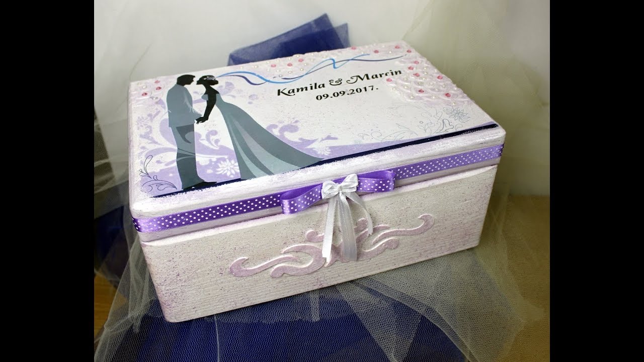 Decoupage# Pudełko na Ślub /Krok po kroku II Decoupage # Wedding Box / Step by Step II
