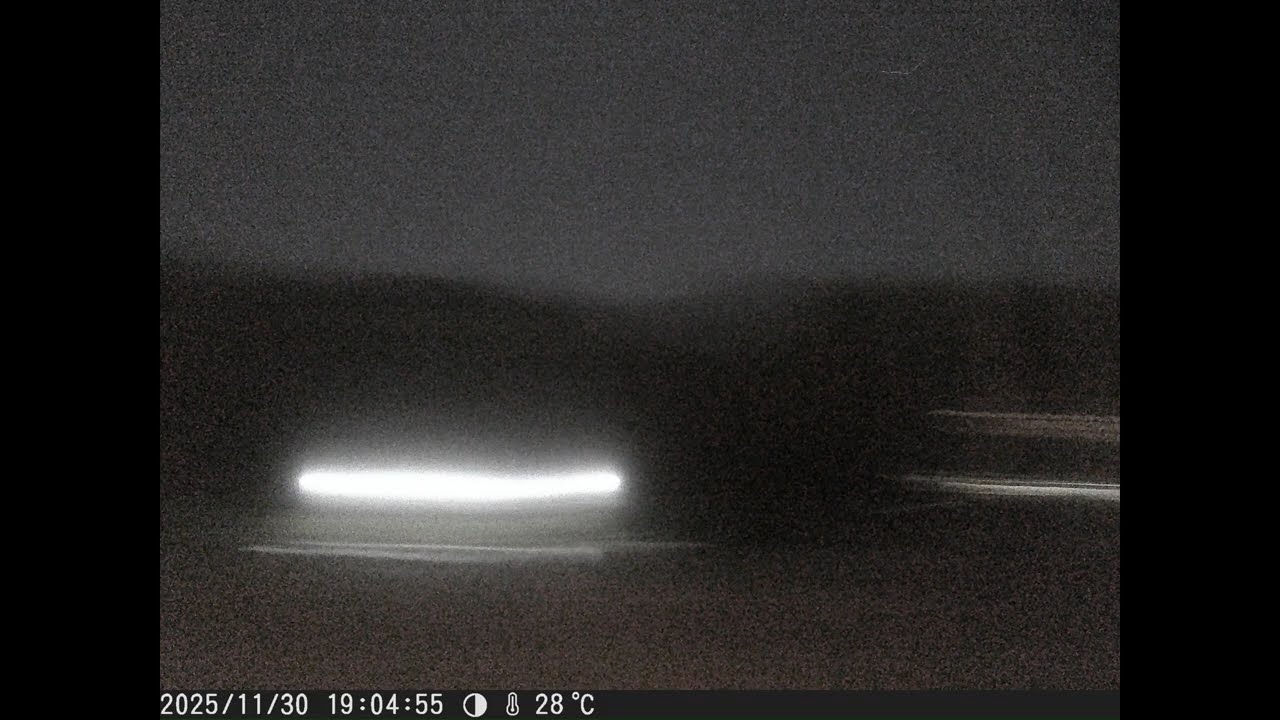 サンライズ出雲の車窓からタイムラプス　From the window of the SUNSRISE EXPRESS IZUMO 　time lapse　20251130