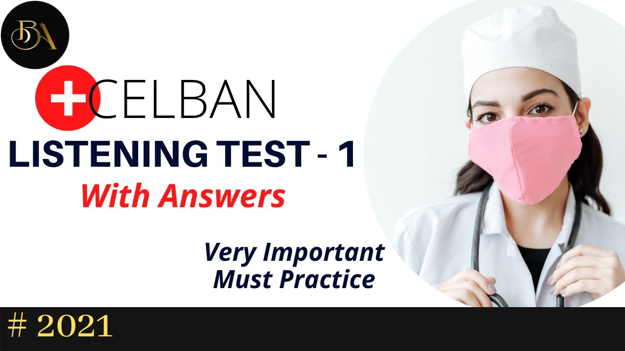 CELBAN LISTENING PRACTICE TEST | CELBAN PRACTICE TEST FREE NEW VIDEO