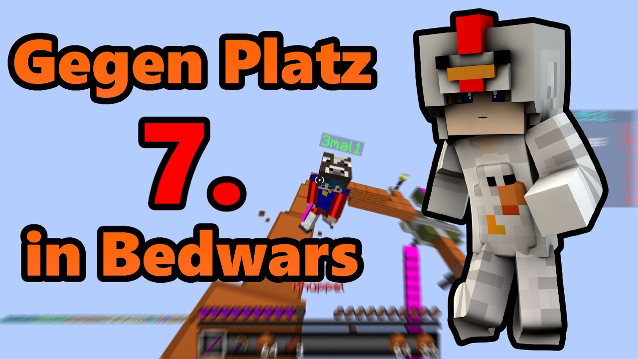 PLATZ 7 in Bedwars vs. minimichecker! TARGET STATSPLAYER