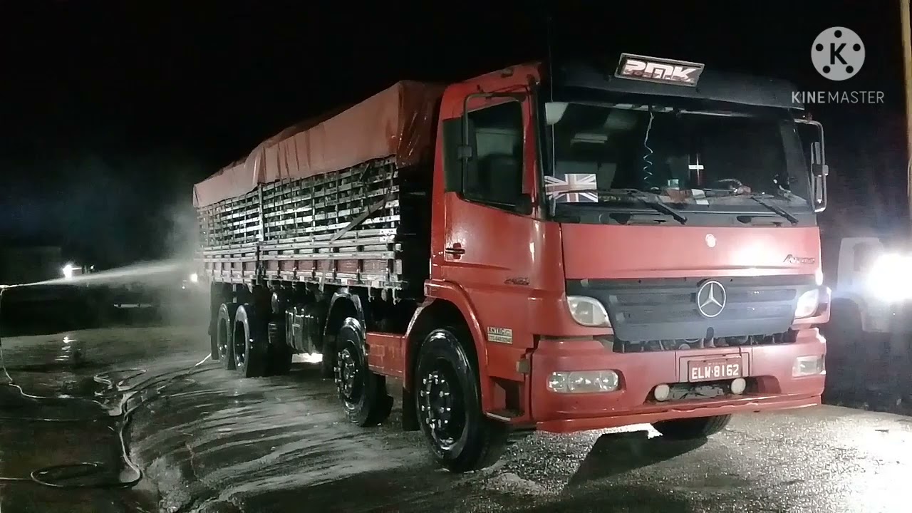 Dando um grau no caminhão na  madrugada 🚚