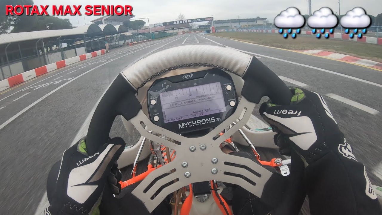 On Board Marco Favero Pista Azzurra Jesolo(RAIN TRACK + SLICK) ROTAX MAX SENIOR