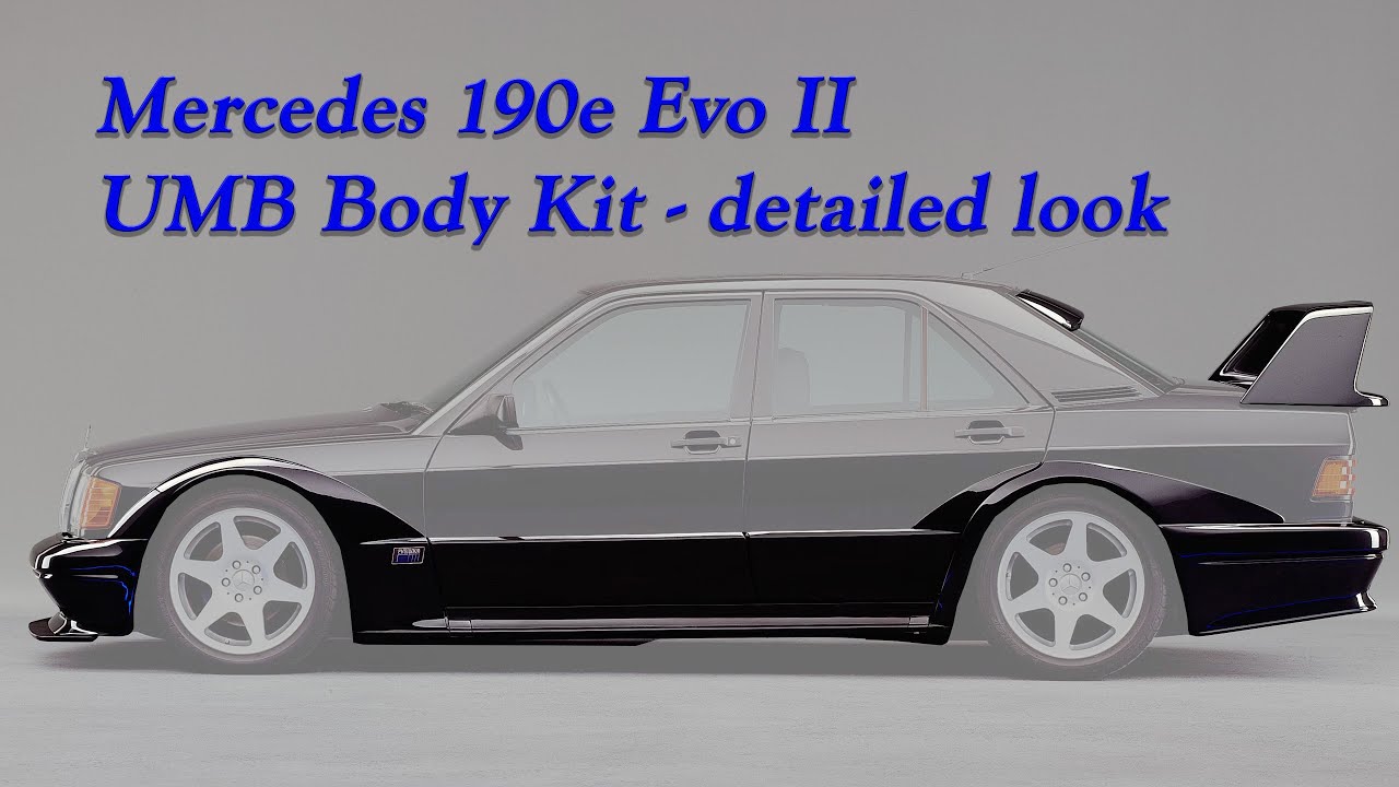 New Mercedes 190e Evo II Body Kit from UMB Autobody