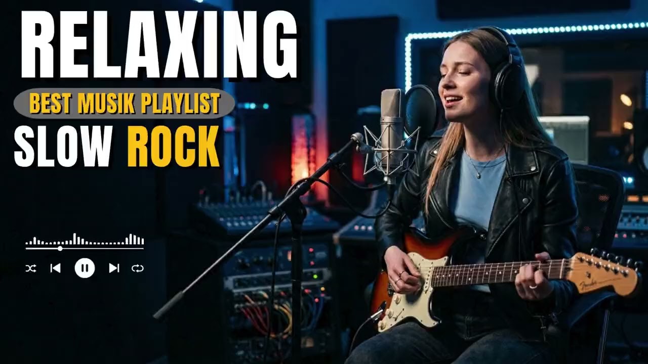 Slow Rock Background Music Relaxing Rock for Work, Coffee Shop, and Daily Focus