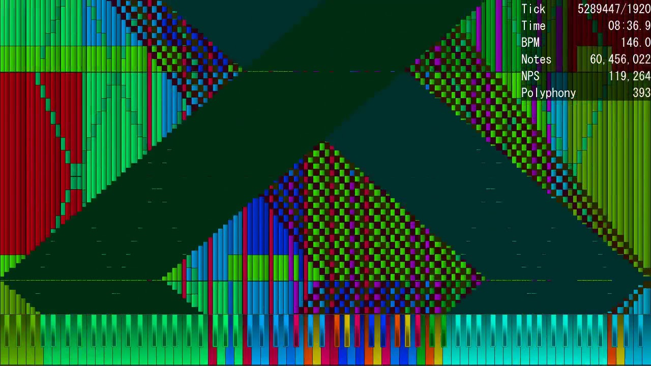 [Black MIDI] Kumakki's Black MIDI Medley 1~20 274.57 Million Notes