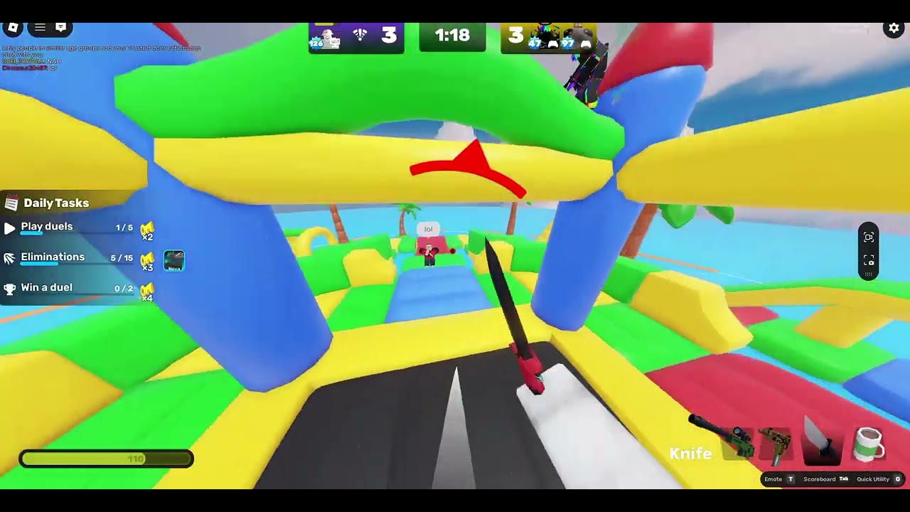 playing rivals 2v2 and 1v1s