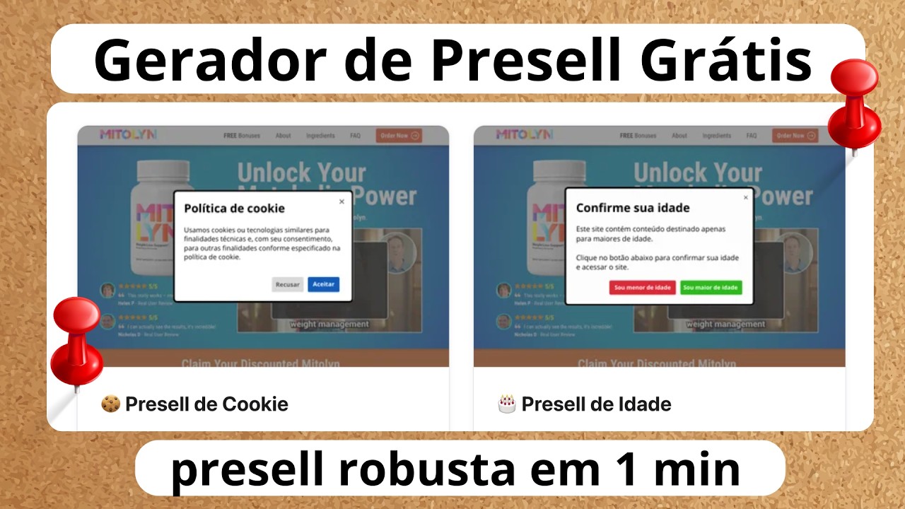 Gerador de Presell: Como Fazer Presell Wordpress, Elementor, Google Site | Presell HTML Gr&aacute;tis
