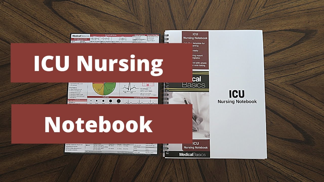 ICU Nursing Brainsheet Template Notebook - Medical Basics Review