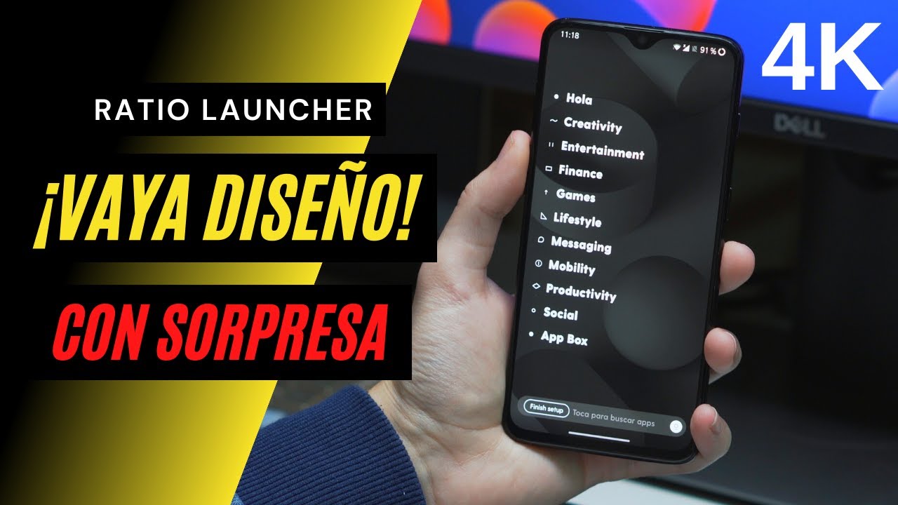 ➡️Ratio, un launcher MINIMALISTA, GRATIS ¡¡¡y con SORPRESA!!! 😱😱[4K]