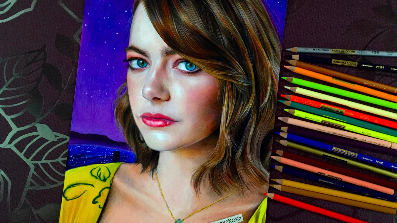Drawing Emma Stone - 