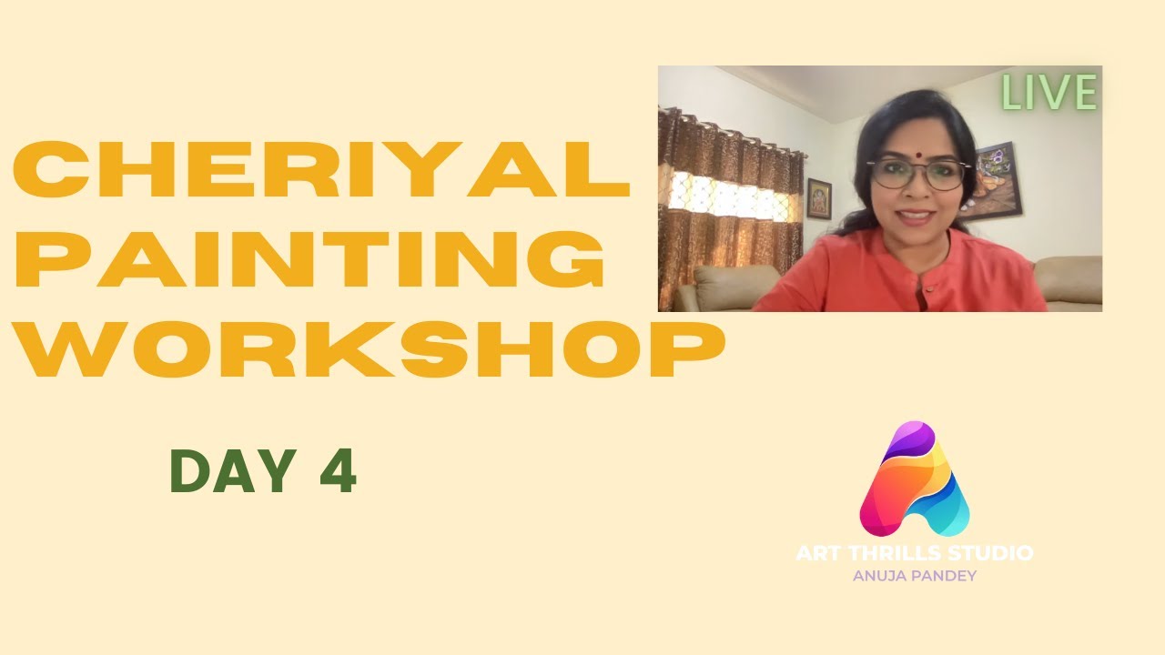Cheriyal Painting Live Workshop : Day 4