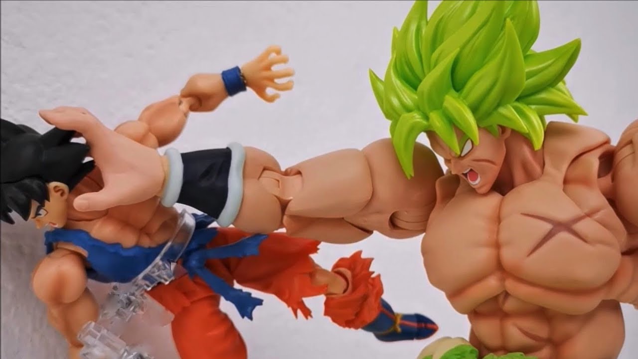 BROLY vs Goku y Vegeta Stop Motion Action video | Review BROLY (Full Power) Dragon Ball Super