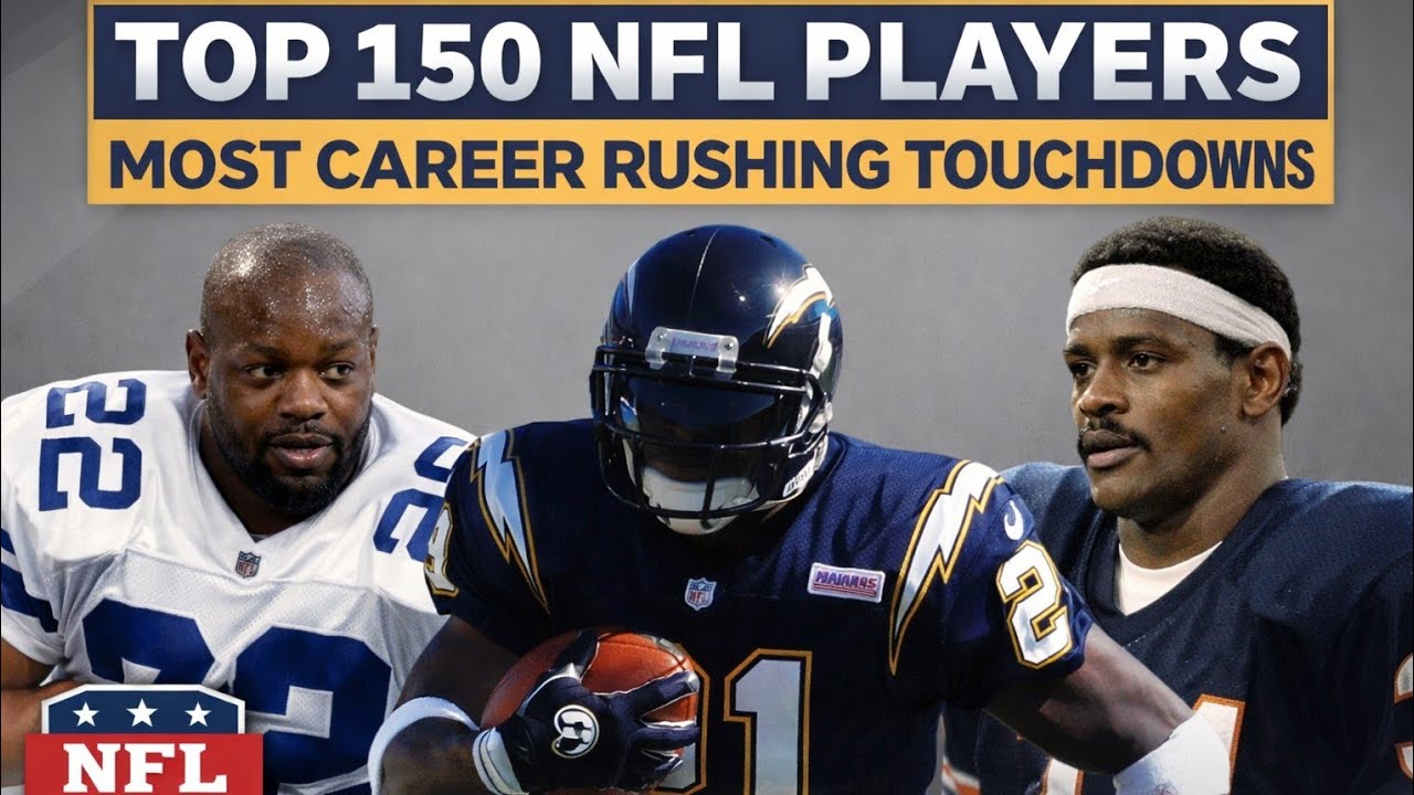 Top 150 NFL Players with the Most Career Rushing Touchdowns