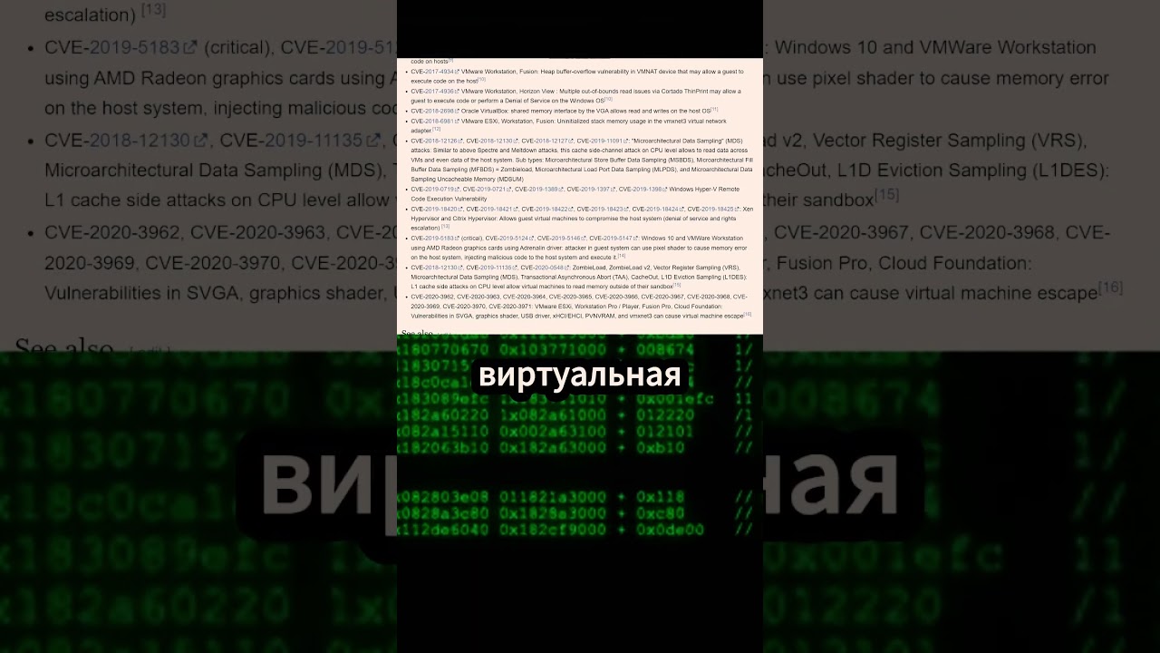 Могут ли вирусы выйти из виртуальной машины #cybersecurity #programming #hacker