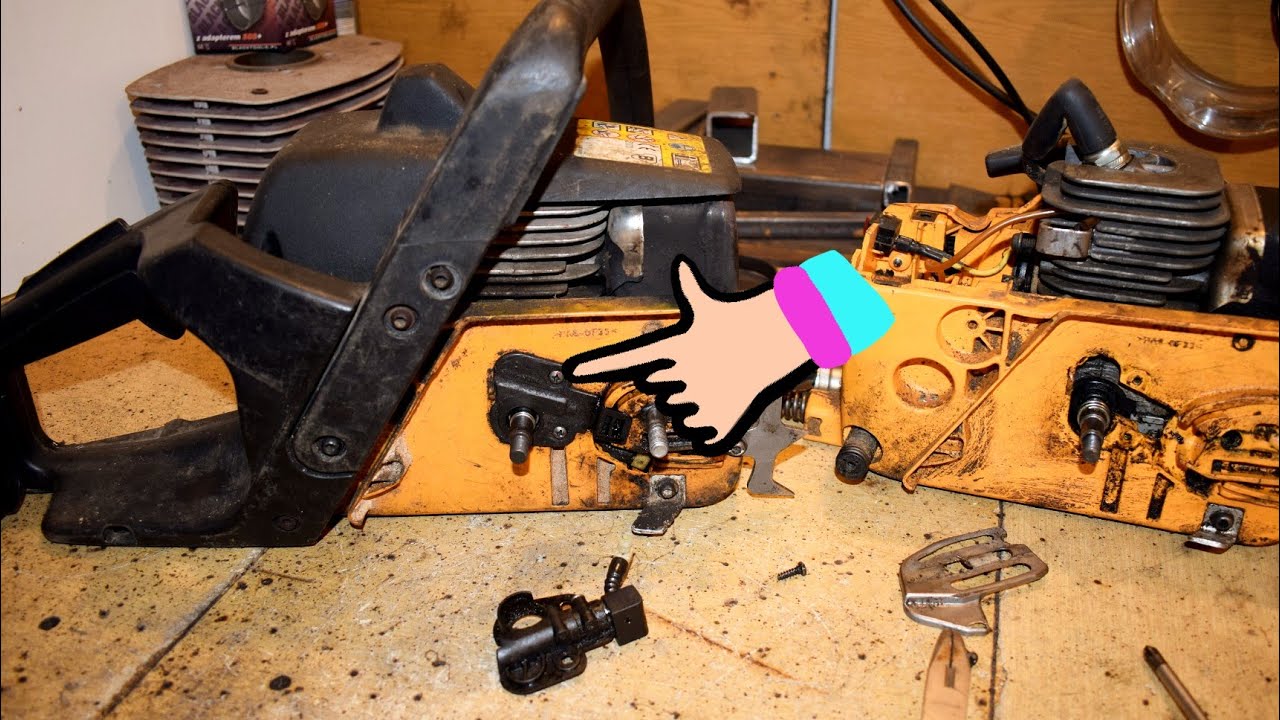 Replacing the oil pump on the Partner 351. The pump does not fill the chain with oil.
