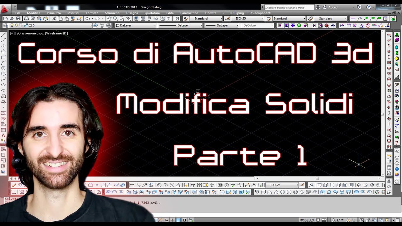 Corso di Autocad 3D - 8 - Modifica dei solidi Pt. 1