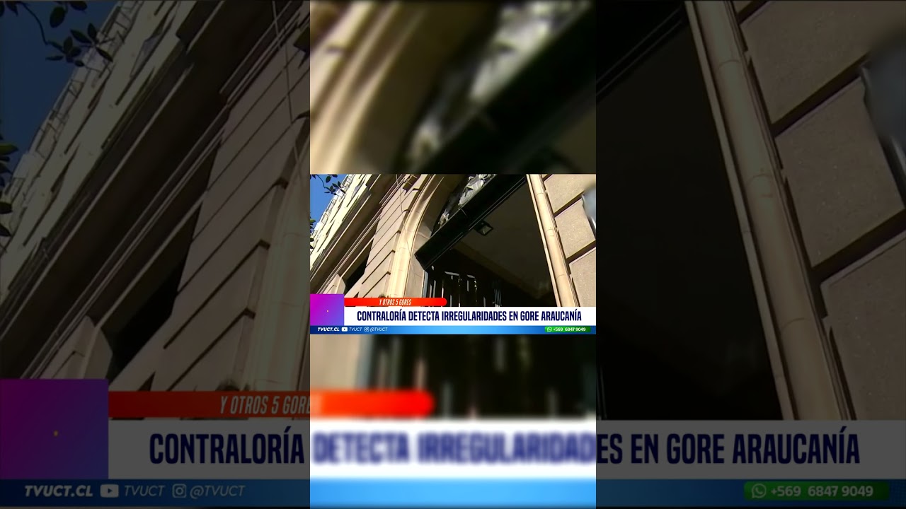 Contraloria detect&oacute; irregularidades en el Gore de Temuco #tvuct #pautainformativa