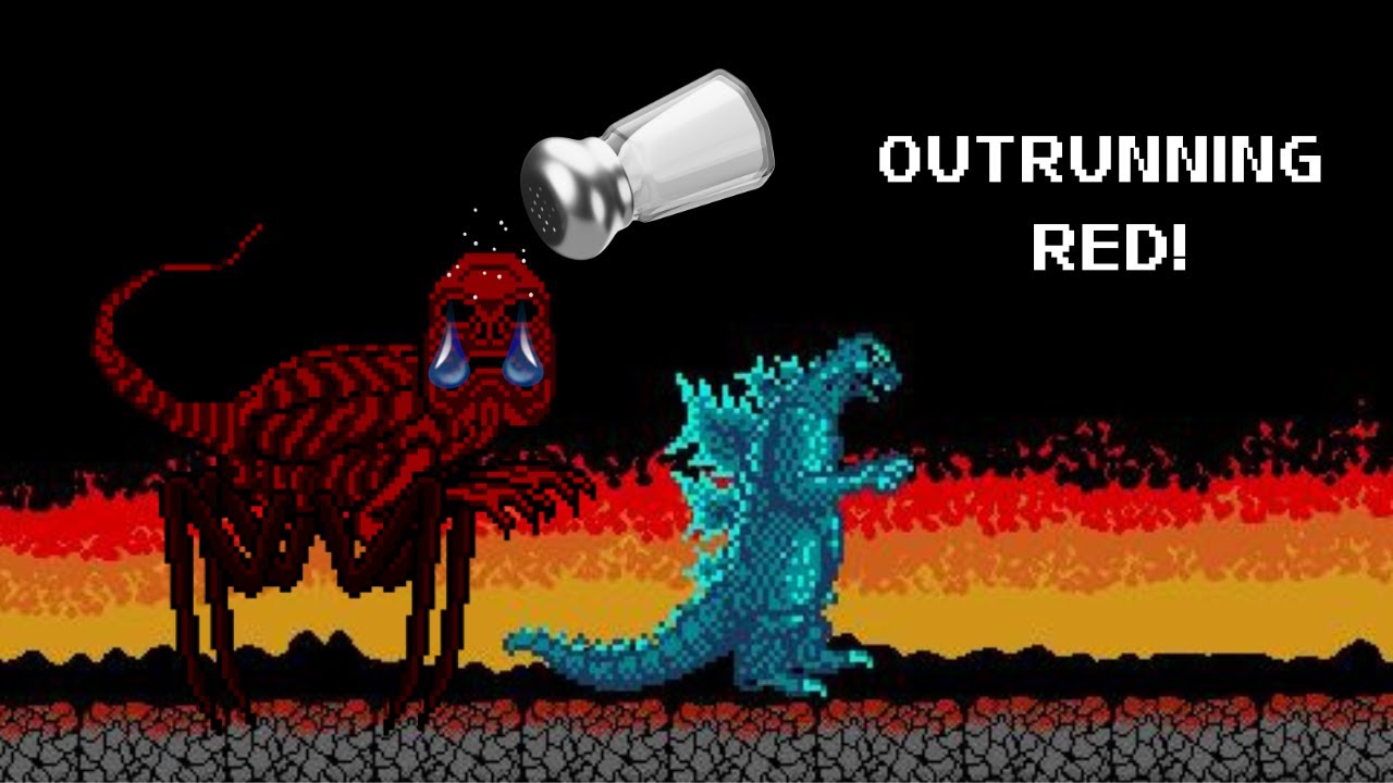 NES GODZILLA CREEPYPASTA  GAME OUTRUNNING RED