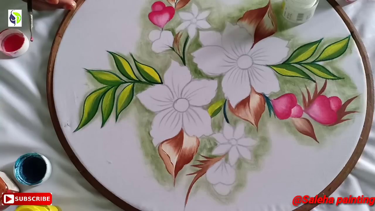 Fabric Painting Design.Tutorial || Simple and Easy ||