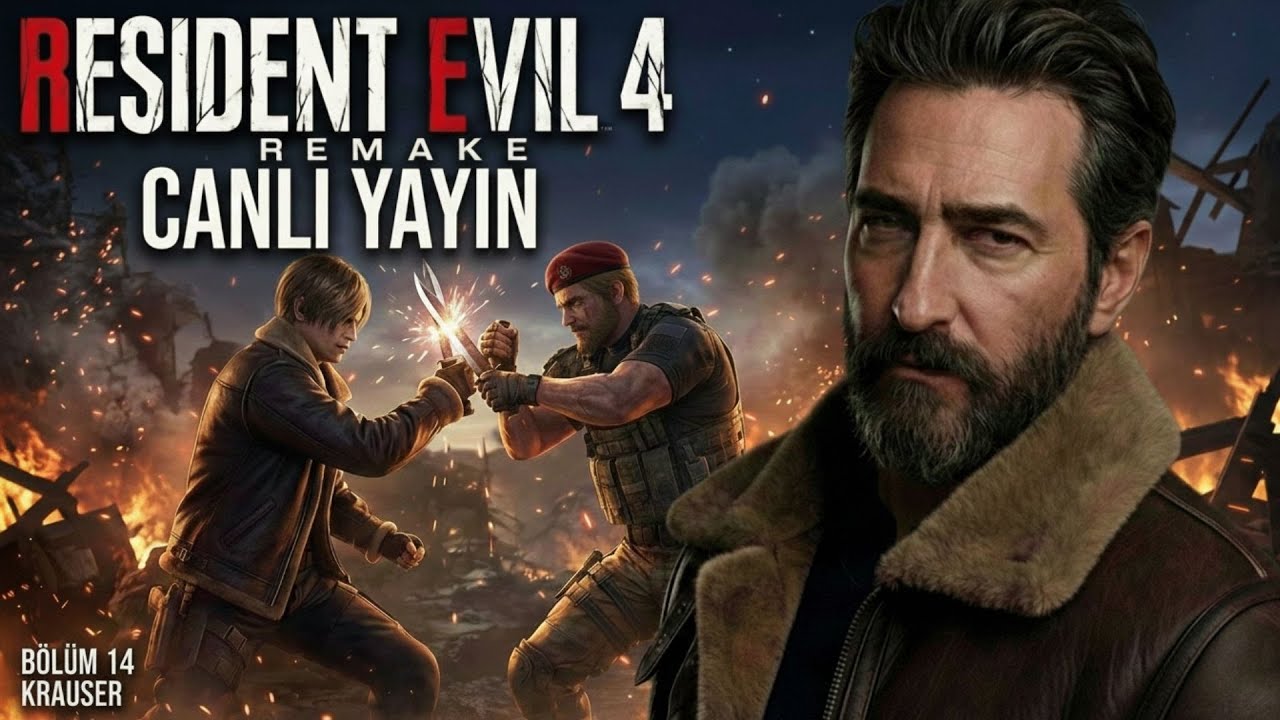 Bıçaklar Çekildi: Krauser ile Büyük Hesaplaşma ve FİNAL! | | Resident Evil 4 Remake | PS5